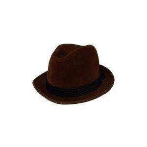 VTG Wegener Velour Hat, Brown, Velvet & Rope for Carson Pirie Scot Co, Germany